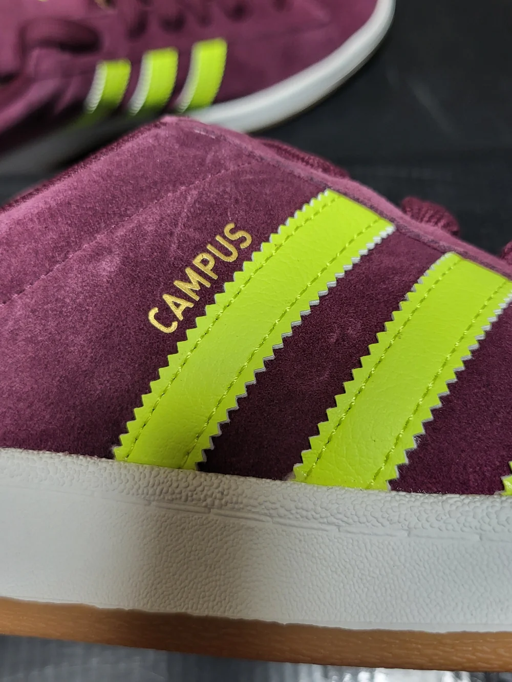 *NEW* Adidas Campus ADV Maroon/Yellow Size Mens 11.5 Womens 12.5 w/Tags & Box